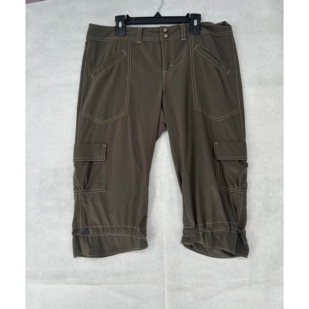 Athleta Brown Dipper Cargo Cropped Pants Women's Size 8 (33x16) Hiking Outdoors